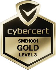 CyberCert SMB1001 Gold Level 3 certified